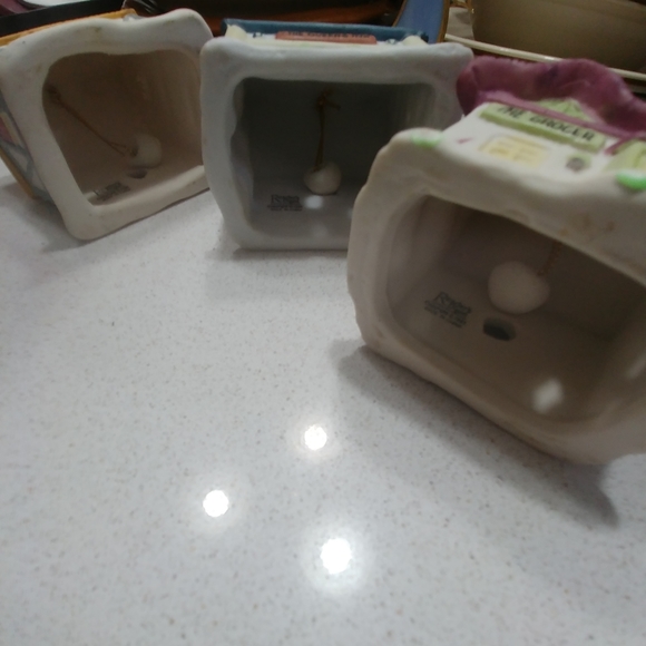 Set of 3 Village House Christmas Bell Ornaments Reader's Digest Vintage '91 - Picture 5 of 7